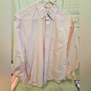 Mens Vinyard Vines Murray Shirt size M (pink/salmon and white)